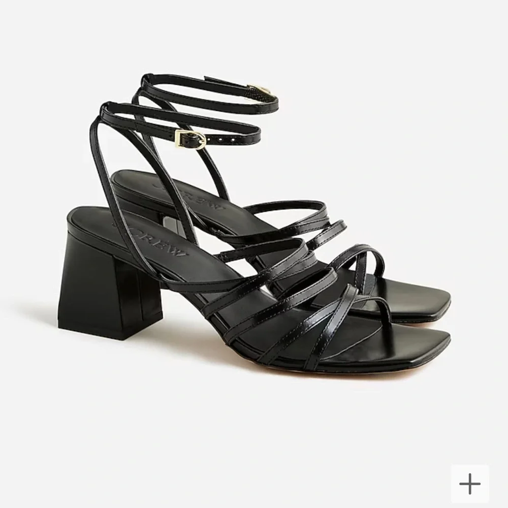 Layne strappy-sandal heels in leather